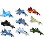 Metal die cast Toy air Plane Set of Military Planes and Jets. Pack of 9.