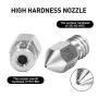 10 Pcs Mk8 0.4 mm/ 1.75 mm 3D Printer Nozzles, Hardened Stainless Steel Extruder Nozzles with 3 Pcs Nozzle Cleaning Needles for Makerbot, Creality Cr-10, Ender 3, Ender3 Pro 10 Pcs Mk8 0.4 mm/ 1.75 mm 3D Printer Nozzles, Hardened Stainless Steel Extruder Nozzles with 3 Pcs Nozzle Cleaning Needles for Makerbot, Creality Cr-10, Ender 3, Ender3 Pro