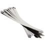 MroMax 14 Inches Stainless Steel Cable Zip Ties Multi-Purpose Metal Exhaust Wrap 30pcs