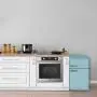 Galanz GLR31TBEER Retro Compact Refrigerator, Mini Fridge with Dual Doors, Adjustable Mechanical Thermostat with True Freezer, 3.1 Cu.Ft, Blue