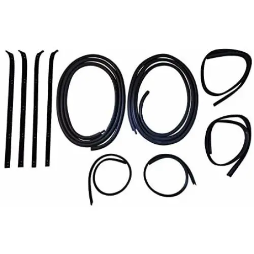 Make Auto Parts Manufacturing Set of 10 Left & Right Side | Inner & Outer Door Glass Seal Kit Rubber For Dodge Ramcharger 1980-1993 Make Auto Parts Manufacturing Set of 10 Left & Right Side | Inner & Outer Door Glass Seal Kit Rubber For Dodge Ramcharger 1980-1993