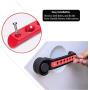 Opall Front Door & Back Door Aluminum Grab Handle Cover for 2007-2018 Jeep Wrangler JK & Unlimited 4 Door 5pcs/Set (Red)