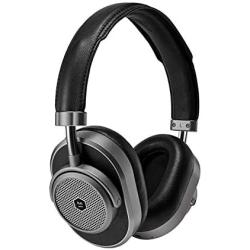 Master & Dynamic MW65 Active Noise-Cancelling (Anc) Wireless Headphones – Bluetooth Over-Ear Headphones with Mic – Gunmetal/ Black Leather