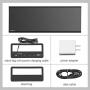 Vaydeer USB 3.0 Aluminum Monitor Stand Metal Riser, with 1 3.5mm Audio Port Connect Your Headset or Microphone, 1TF and 1 SD Built-in Card Readers Used Memory Cards for Read/Write(Black)