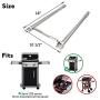 Uniflasy 7635 Flavorizer Bars and 69785 Grill Burner Tubes for Weber Spirit 200 with Front Control, Spirit E210, E220, S210, S220, for Weber 15.3 Inch 7635 Flavor Bars and 69785 Burner Pipe
