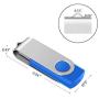 Enfain Bulk 1GB USB 2.0 Thumb Flash Jump Pen Memory Stick Disk (Blue, Set of 10)