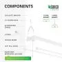 Sunco Lighting 4 Pack LED Utility Shop Light, 4 FT, Linkable Integrated Fixture, 40W=260W, 5000K Daylight, 4500 LM, Clear Lens, Surface/Suspension Mount, Pull Chain, Garage - ETL, Energy Star Sunco Lighting 4 Pack LED Utility Shop Light, 4 FT, Linkable Integrated Fixture, 40W=260W, 5000K Daylight, 4500 LM, Clear Lens, Surface/Suspension Mount, Pull Chain, Garage - ETL, Energy Star