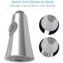 Pull Down Faucet Spray Head, Angle Simple Kitchen Sink Faucet Sprayer Nozzle Head Pull Out Hose Sprayer Replacement Part Faucet Head Kitchen Tap Sprayer Spout, Chrome Pull Down Faucet Spray Head, Angle Simple Kitchen Sink Faucet Sprayer Nozzle Head Pull Out Hose Sprayer Replacement Part Faucet Head Kitchen Tap Sprayer Spout, Chrome