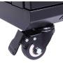 TUFFIOM 9U Casters Network Cabinet Enclosure, Wall Mount Rack w/Wheels, Deluxe 19 inch IT Series Server Date Devices (Fully Assembled, Cooling Fan, Locked Door,Adjustable Mounting Rails)