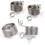 4 Pieces 2 Size Metal Yarn Guide Finger Holder Knitting Thimble for Crochet Knitting Crafts Accessories Tool, 15MM and 17MM 4 Pieces 2 Size Metal Yarn Guide Finger Holder Knitting Thimble for Crochet Knitting Crafts Accessories Tool, 15MM and 17MM