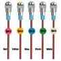 smseace 5PCS Red/Yellow/Blue/Green/White DC/AC12V-24V Energy Saving 5/16 Indicator Light Mounting Hole 8mm with 150mm Cable Length Metal Waterproof LED Indicator Light DQ-8T-5C-12 smseace 5PCS Red/Yellow/Blue/Green/White DC/AC12V-24V Energy Saving 5/16 Indicator Light Mounting Hole 8mm with 150mm Cable Length Metal Waterproof LED Indicator Light DQ-8T-5C-12