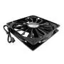 AAB Cooling Black Silent Fan 14 - Silent and Efficient 140mm Fan with 4 Anti-Vibration Pads, Computer Fan, Quiet Fan, 12V, Air Cooler Fan, PC Case Fan