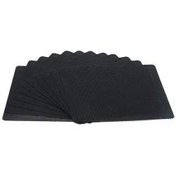 ThreeBulls 12 Pcs 120mm PVC Black PC Cooler Fan Dust Filter Dustproof Case Cover Computer Mesh