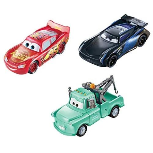 Disney and Pixar Cars Color Changers Lightning McQueen, Mater & Jackson Storm 3-Pack, Gift for Kids Age 3 Years and Older
