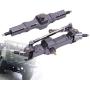 Tbest Front Rear Axle, Metal Front and Rear Axle Front Rear Axle RC Car Accessory Parts