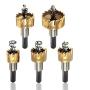 Rocaris 5 Pack High Speed Steel HSS Drill Bit Hole Saw Set Stainless Steel Metal Alloy Kit 16mm/18mm/20mm/25mm/30mm- Pack of 5