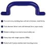 Purife 10 Metal Playground Handles Blue (Pair-500LBS), Playground Grab Handles, Kids Playset Safety Handles, Hand Grip Bar for Playhouse,Treehouse, Jungle Gym, Climbing Frame, Swing Set Accessories