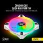 Corsair QL Series, iCUE QL120 RGB, 120mm RGB LED PWM White Fan, Single Fan