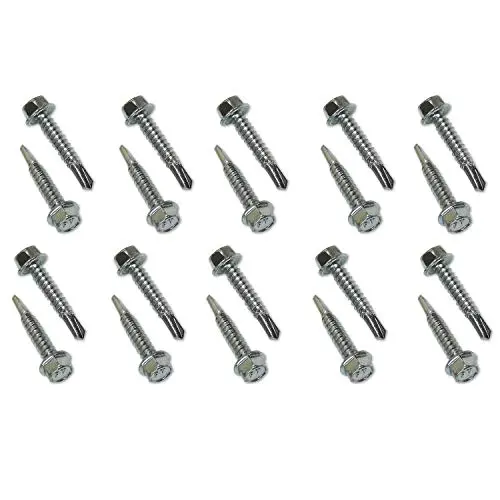 E-Track Metal Screw 20 Piece Fastener Set (1/4''x1-1/4'' Self-Driller) E-Track Metal Screw 20 Piece Fastener Set (1/4''x1-1/4'' Self-Driller)