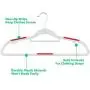 Vremi Clothes Hangers 20 Pack - Non Slip Ultra Slim Plastic Hanger Set with Secure Grip Strips and Durable Chrome Metal Hooks - Gray and Multi Color Vremi Clothes Hangers 20 Pack - Non Slip Ultra Slim Plastic Hanger Set with Secure Grip Strips and Durable Chrome Metal Hooks - Gray and Multi Color