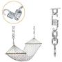 TEANTECH Heavy Duty Stainless Steel 304 Swing Hangers Kits 800LB Capacity with 360°Rotation 8 Screws for Wooden Sets Tire Swing Chair Seat Trapeze Yoga Hammock Chair Sandbag, 2 Set