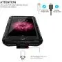 iPhone SE 2020 Case,Military Grade IP68 Waterproof Dustproof Shockproof Full Body Sealed Underwater Case with Built-in Screen Protector Heavy Duty Metal Rugged Case for iPhone 7/8 (Waterproof Black)