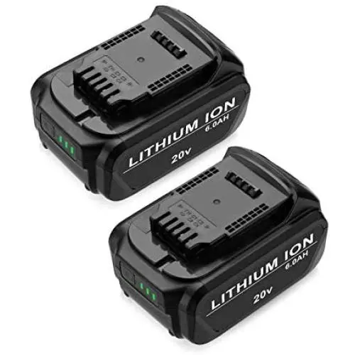 FirstPower 6.0Ah Replacement Battery DCB205 DCB204 - Compatible with Dewalt 20V Cordless Power Tools DCB180 DCB200 DCB204-2 DCB205-2 DCB206 DCD/DCF/DCG Series - Upgraded Li-ion 2 Pack FirstPower 6.0Ah Replacement Battery DCB205 DCB204 - Compatible with Dewalt 20V Cordless Power Tools DCB180 DCB200 DCB204-2 DCB205-2 DCB206 DCD/DCF/DCG Series - Upgraded Li-ion 2 Pack