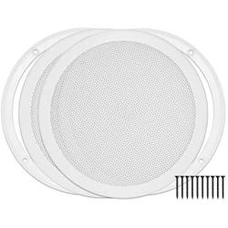 Reliable Hardware Company RH-4002-8-2-A White Universal Surface Mount 8-3/8'' Speaker Covers, Pair