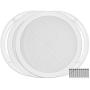 Reliable Hardware Company RH-4002-8-2-A White Universal Surface Mount 8-3/8'' Speaker Covers, Pair