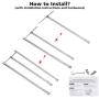 Uniflasy 7508 Grill Burner Tube for Weber Genesis Silver B/C Gold B/C Spirit 700 Spirit E-310, E-320 Side Control Weber 900 Grill Parts Stainless Steel Gas Grill Burner Tube Kit