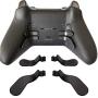 4 pcs Trigger Paddles and 2 Interchangeable D-Pads Metal Stainless Steel Replacement Parts for Elite Series 2 and Xbox one Elite Controllers(Black)