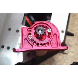 Losi 1:10 Baja Rey / Rock Rey Upgrade Parts Aluminum Motor Mount Plate with Heat Sink Fins - 1Pc Set Green