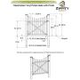 Zippity Outdoor Products ZP19019 Manchester Vinyl Gate, White