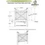 Zippity Outdoor Products ZP19019 Manchester Vinyl Gate, White Zippity Outdoor Products ZP19019 Manchester Vinyl Gate, White