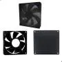 ThreeBulls 12 Pcs 120mm PVC Black PC Cooler Fan Dust Filter Dustproof Case Cover Computer Mesh