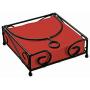 Napkin Holder Metal Square Luncheon Home Flat 7'' - Black Product SKU: SZ-6022