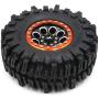 4pcs RC Crawler 2.2 Mud Slingers Tires Tyres OD 124mm & Aluminum 2.2 Beadlock Wheels Rims