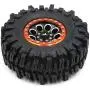 4pcs RC Crawler 2.2 Mud Slingers Tires Tyres OD 124mm & Aluminum 2.2 Beadlock Wheels Rims