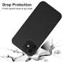 Phone Case Cover and Leather Wallet Card Holder Magnetic (Black, iPhone 12)