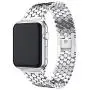 NNHF Compatible with Apple Watch Strap 38/40 / 42 / 44mm Fish-Scale Pattern Stainless Steel Honeycomb Metal Steel Jewelry Buckle Watch Band Compatible with Apple Watch Series 5 4 3 2 1