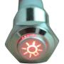 ESUPPORT 12V Car Red LED Headlihgt Symbol Push Button Metal Switch