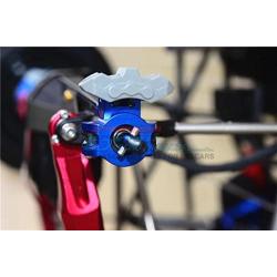 GPM for Traxxas Unlimited Desert Racer 4X4 (#85076-4) Upgrade Parts Aluminum Rear Axle Hub - 1Pr Set Blue