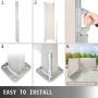 LOVSHARE Retractable Side Awning 236'' x 71'',Double Retractable Patio Screen Waterproof, Retractable Room Divider Creamy-White for Privacy, Garden, Outdoor, Patio and Terrace