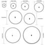 3 Different Shapes of Cutting Dies Stencil Metal Template Molds (Rectangle, Circle & Octagon), DaKuan 24 Pieces Embossing Tools for Scrapbook, Album Paper DIY Crafts, Card Making