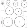 3 Different Shapes of Cutting Dies Stencil Metal Template Molds (Rectangle, Circle & Octagon), DaKuan 24 Pieces Embossing Tools for Scrapbook, Album Paper DIY Crafts, Card Making