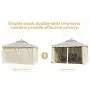 Erommy 10’ x 12’ Outdoor Canopy Gazebo Double Roof Patio Gazebo Steel Frame with Netting and Shade Curtains for Garden,Patio,Party Canopy-Cream Erommy 10’ x 12’ Outdoor Canopy Gazebo Double Roof Patio Gazebo Steel Frame with Netting and Shade Curtains for Garden,Patio,Party Canopy-Cream
