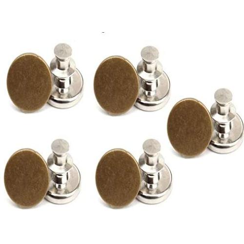 5 Sets Button Pins for Jeans, Pants Button Pins Instant Buttons Jean Button for Pants Fashion Jeans Swing Crafts DIY, Easy to Use and No Tools Require.