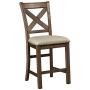 Signature Design by Ashley Moriville Counter Height Bar Stool, Beige