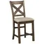 Signature Design by Ashley Moriville Counter Height Bar Stool, Beige Signature Design by Ashley Moriville Counter Height Bar Stool, Beige