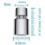 Waternymph NSF Certified Dual-function 2-Flow Kitchen Sink Aerator, 360-Degree Swivel Faucet Aerator Dual Sprayer, with Gasket Faucet Replacement Part - 55/64 Inch-27UNS Female Thread - Chrome- Swivel Waternymph NSF Certified Dual-function 2-Flow Kitchen Sink Aerator, 360-Degree Swivel Faucet Aerator Dual Sprayer, with Gasket Faucet Replacement Part - 55/64 Inch-27UNS Female Thread - Chrome- Swivel
